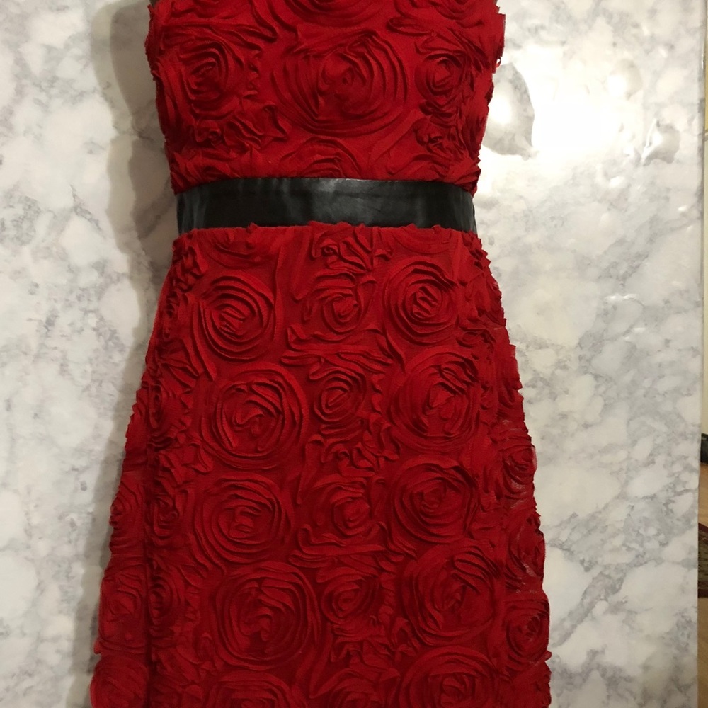 Charlotte Russe  Strapless  Red Dress Size XL